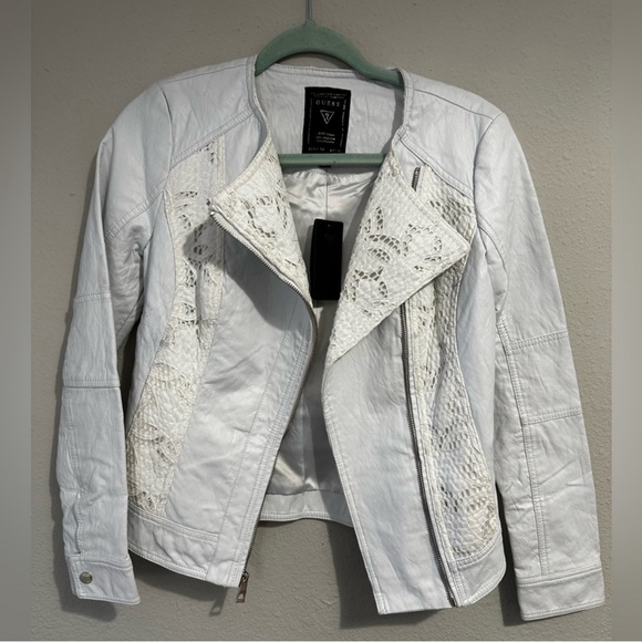 White leather jacket with lace - Picture 8 of 8